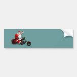 Santa Claus On Trike Bumper Sticker