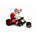 Santa Claus On Trike Postcards
