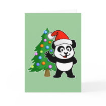 Santa Claus Panda Card