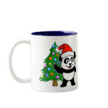 Santa Claus Panda Coffee Mugs