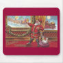 Santa Claus Points Proudly at His Portrait Mouse Pad