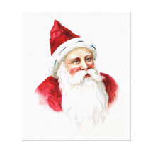 Santa Claus Portrait Canvas Prints
