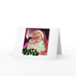 Santa Claus Rave shirt Greeting Card
