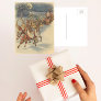 Santa Claus Reindeer Delivering Toys Christmas Eve Postcard