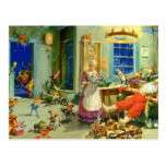 Santa Claus Returns Home for a Well-Deserved Rest Postcards