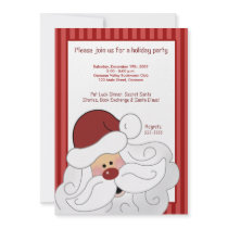 SANTA CLAUS St. Nick Holiday Party Invitation