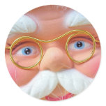 Santa Claus Round Stickers