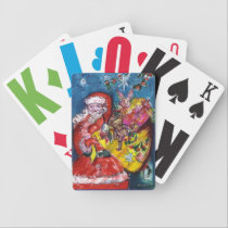 SANTA CLAUS WITH GIFTS playing cards