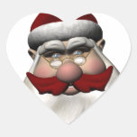 Santa Claus With Red Moustache Sticker