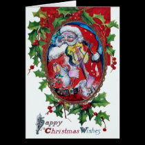 SANTA CLAUS WITH VIOLIN cards