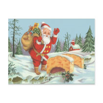 Santa Coming To Town postcards