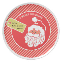 Santa Cookie Plate  |  Holiday Plates