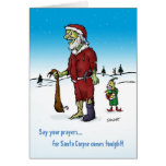 Santa Corpse Zombie Holiday Card