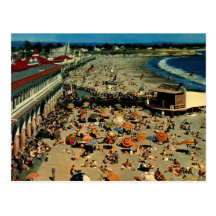 Santa Cruz Beach, California Vintage Post Cards