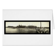 Santa Cruz CA Beach Photo 1908 Greeting Card