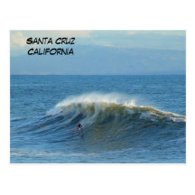 Santa Cruz, California Surfer - Postcard