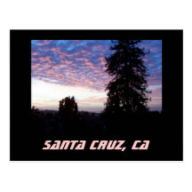 Santa Cruz Sunset Postcard