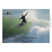 Santa Cruz Surfing Greeting Cards