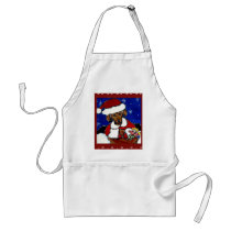 Santa Dachshund Apron