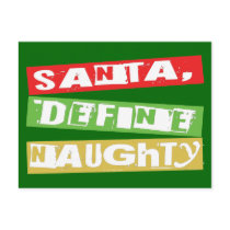 SANTA, DEFINE NAUGHTY
