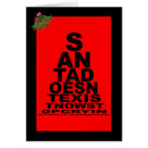 Santa doesn't exist  Christmas cards