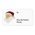 Santa Face Christmas Present labels (L)