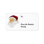Santa Face Christmas Present labels (M)