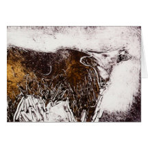 Santa Fe Brahma Steer Greeting Cards