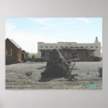 Santa Fe Hacienda with charcoal effect posters