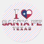 Santa Fe, Texas Round Sticker
