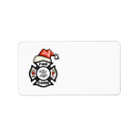 Santa Firefighter Address Label