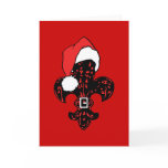 Santa Fleur de lis (1) greeting card