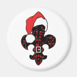 Santa Fleur de lis (1) Magnet