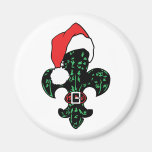 Santa Fleur de lis (2) Magnet