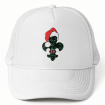 Santa Fleur de lis Mesh Hat