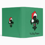 Santa Fleur de lis Vinyl Binders