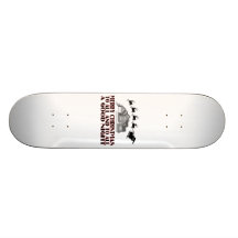 Santa Flying Over House Christmas Good Night Skateboards