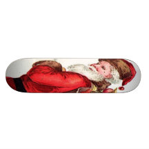 Santa Getting Directions Skate Boards