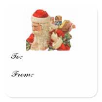 Santa Gift Tag Sticker