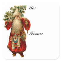 Santa Gift Tag Sticker