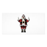 Santa Giving the Finger Picture Card