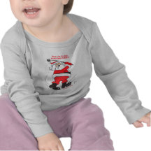Santa golfing Christmas gifts. Tee Shirts