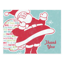 Santa Greetings Postcard
