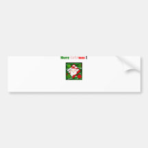 Santa Greets You Bumper Sticker