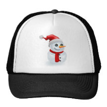 Santa Hat Christmas Snowman