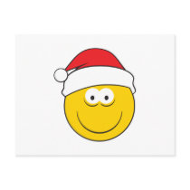 Santa Hat Smiley Face Postcards