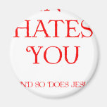 Santa Hates You Fridge Magnets