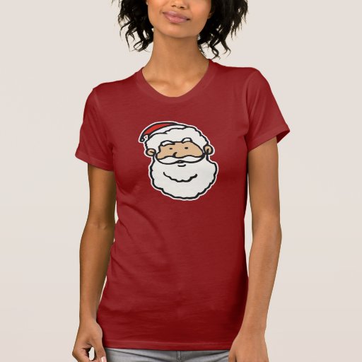 Santa head t shirt