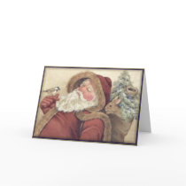 Santa & His Forest Friends - Christmas Card