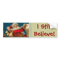 Santa I Believe Jumbo Sticker Bumper Stickers